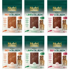 Nutri Canin 3 Çeşit Karma Kolajenli Tahılsız Köpek Et Ödülü 80 Gr. x 6 Adet