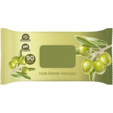 Sleepy Sensitive Zeytinyağlı Islak Havlu 90 Lı 7 Paket
