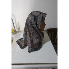 Güzel Kaman Localla Şal Deseni Soft Başörtü 1 Adet Siyah Bej Bordo Kaymaz Kaliteli Şık