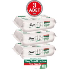 Sleepy Easy Clean Yüzey Temizlik Havlusu 100' Lü x 3 Adet (300 Yaprak)