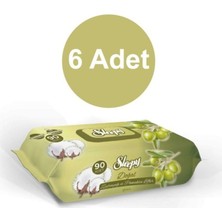 Sleepy Zeytinyağlı Islak Havlu 6' Lı Paket