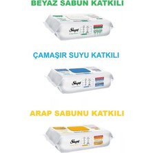 Sleepyeasy Clean Beyaz Sabun Katkılı+Çamaşır Suyu Katkılı+Arap Sabunu Katkılı 3X100 (300 Yaprak)