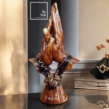 İki Yedi Konsept Lovers 77-5 Aşk Temalı El Figürü Biblo Romantik Eller Heykeli, Dekoratif Masaüstü Obje ve Hediyelik