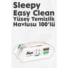 Sleepy Easy Clean Yüzey Temizleme Havlusu 100 X4 Adet Tüm Cilt Tipleri İçin Doğal İçerikli