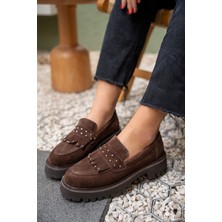 Laminta Charles Acı Kahve Troklu Püskül Detaylı Hakiki Deri Loafer