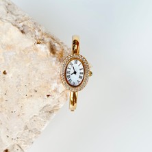 Vesce Atelier Arden Gümüş Kelepçe Saat Beyaz