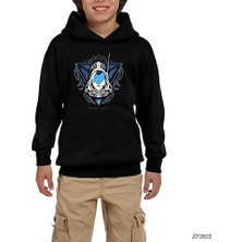 Zepplin Giyim Lol Project Ashe Siyah Çocuk Kapşonlu Sweatshirt