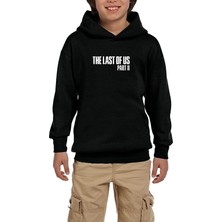 Zepplin Giyim The Last Of Us 2 Text Siyah Çocuk Kapşonlu Sweatshirt