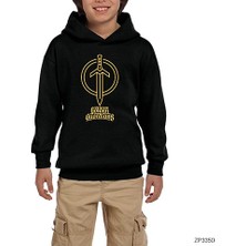 Zepplin Giyim Golden Guardians Siyah Çocuk Kapşonlu Sweatshirt