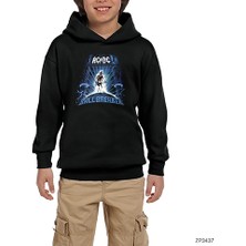 Zepplin Giyim Ac Dc Ballbreaker Siyah Çocuk Kapşonlu Sweatshirt