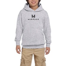 Zepplin Giyim Warfare Black Text Gri Çocuk Kapşonlu Sweatshirt