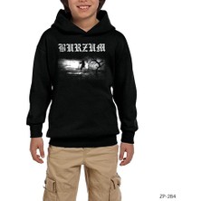 Zepplin Giyim Burzum Siyah Çocuk Kapşonlu Sweatshirt