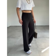 Mareandpanda Kadın Krep Kumaş Gipe Detay Palazzo Pantolon