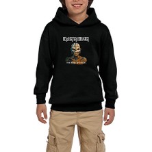 Zepplin Giyim Iron Maiden The Book Of Souls Siyah Çocuk Kapşonlu Sweatshirt
