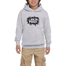 Zepplin Giyim Linkin Park Underground Gri Çocuk Kapşonlu Sweatshirt