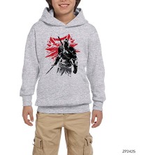 Zepplin Giyim The Witcher Assassin Gri Çocuk Kapşonlu Sweatshirt