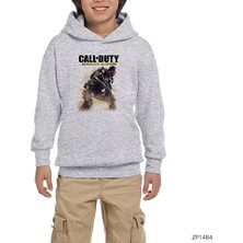 Zepplin Giyim Call Of Advanced Warfare Gri Çocuk Kapşonlu Sweatshirt