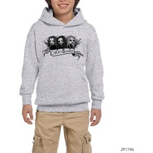 Zepplin Giyim Carach Angren Cartoon Gri Çocuk Kapşonlu Sweatshirt