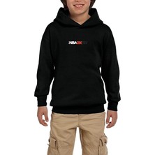 Zepplin Giyim Nba 2K22 Siyah Çocuk Kapşonlu Sweatshirt