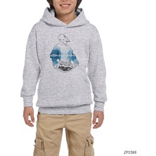 Zepplin Giyim God Of War Kratos Gri Çocuk Kapşonlu Sweatshirt
