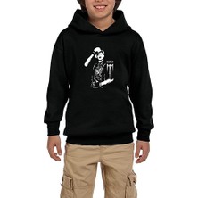 Zepplin Giyim Marilyn Manson Body Siyah Çocuk Kapşonlu Sweatshirt