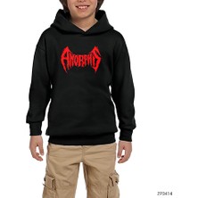 Zepplin Giyim Amorphis Siyah Çocuk Kapşonlu Sweatshirt