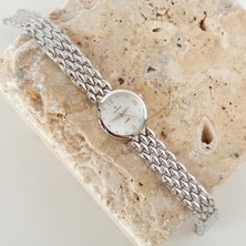 Vesce Atelier Osier Gümüş Saat Beyaz