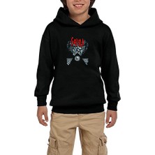 Zepplin Giyim Gojira Magma Siyah Çocuk Kapşonlu Sweatshirt