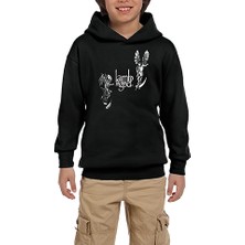 Zepplin Giyim Lamb Of God Devil And Angel Siyah Çocuk Kapşonlu Sweatshirt