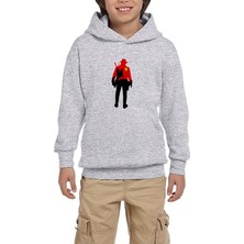 Zepplin Giyim Red Dead Redemption 2 Cowboy Gri Çocuk Kapşonlu Sweatshirt