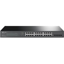 OMADA SG2428P, 28 Port Gigabit, 24 Port PoE+, 250W, 4Port GigaBit SFP, Yönetilebilir, Rackmount Metal Kasa Switch
