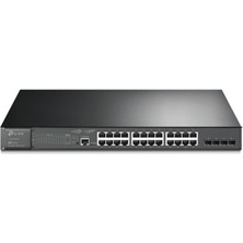 OMADA SG3428MP, 28 Port GigaBit, 24 Port PoE+, 384W, 4Port GigaBit SFP, L2+ Yönetilebilir, Rackmount Metal Kasa Switch