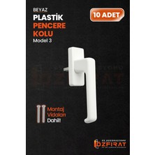 Özfırat Pvc Yapı Pimapen Pvc Pencere Kolu – Plastik – Beyaz – Model 3 – (10 Adet)