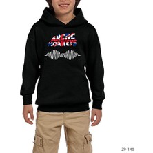 Zepplin Giyim Arctic Monkeys 1 Siyah Çocuk Kapşonlu Sweatshirt