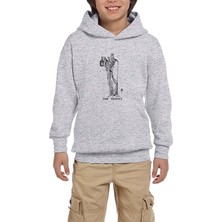 Zepplin Giyim LED Zeppelin The Hermit Gri Çocuk Kapşonlu Sweatshirt