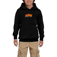 Zepplin Giyim Ktm Ready To Race Text Siyah Çocuk Kapşonlu Sweatshirt