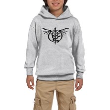 Zepplin Giyim Lamb Of God Wrath Gri Çocuk Kapşonlu Sweatshirt