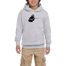 Zepplin Giyim Metallica Kirk Hammett Gri Çocuk Kapşonlu Sweatshirt