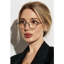 Bappir UV400 Filtre Korumalı Round Model Siyah Çerçeve Blue Block Şeffaf