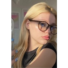 Bappir London Siyah Şeffaf Unisex Mavi Işık Korumalı Gözlük Leopar