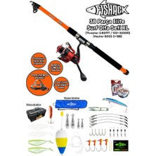 Fishack 38 Parça Surf Elite Deniz Olta Seti Xl - 3.60MT / 100-300GR