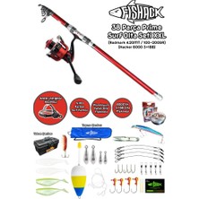 Fishack 38 Parça Surf Prime Deniz Olta Seti Xxl - 4.20MT / 100-200GR
