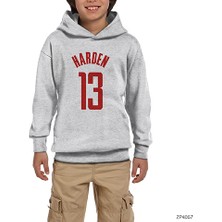 Zepplin Giyim James H. 13 Gri Çocuk Kapşonlu Sweatshirt