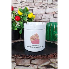 Sartre Art Tırmalamıyoruz Diye Tırnağımız Yok Sanıyorlar Hediyelik Baskılı Seramik Kapaklı Kokusuz Küllük