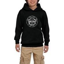 Zepplin Giyim Watain Snakes Siyah Çocuk Kapşonlu Sweatshirt