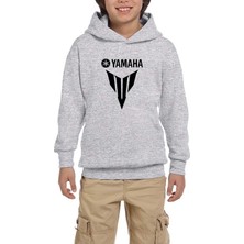 Zepplin Giyim Yamha MT07 Black Gri Çocuk Kapşonlu Sweatshirt