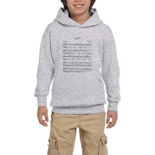 Zepplin Giyim Guns N Roses November Rain Gri Çocuk Kapşonlu Sweatshirt