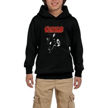 Zepplin Giyim Kreator United In Hate Siyah Çocuk Kapşonlu Sweatshirt