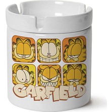 Sartre Art Garfield Baskılı Porselen Küllük Makinede Yıkanabilir