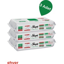 Sleepy 3'lü Easy Clean Beyaz Sabun Katkılı Mopa Uyumlu Yer Temizlik Havlusu (150 Yaprak)